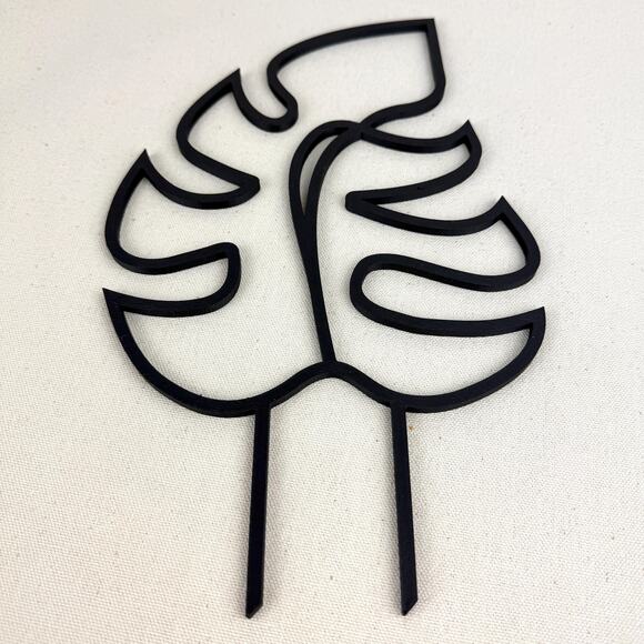 Plant Trellis, Monstera Inspired Plant Support, Indoor Garden Decor, 11.5" tall - Picture 4 of 8